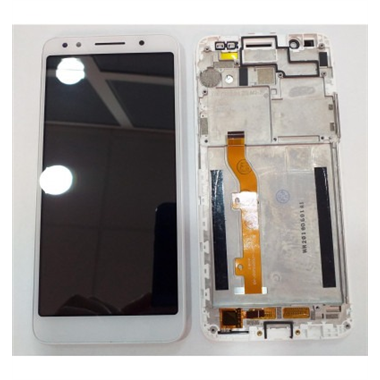 Alcatel 1X 5059 pantalla lcd + tactil blanco + marco blanco premium