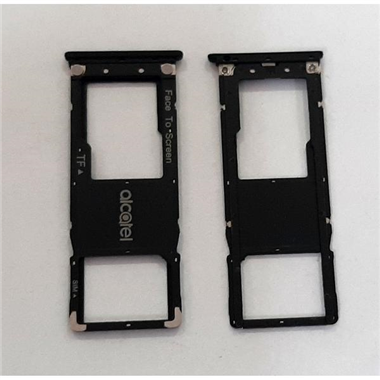 Soporte o bandeja single sim negra para Alcatel 3C 5026D calidad premium