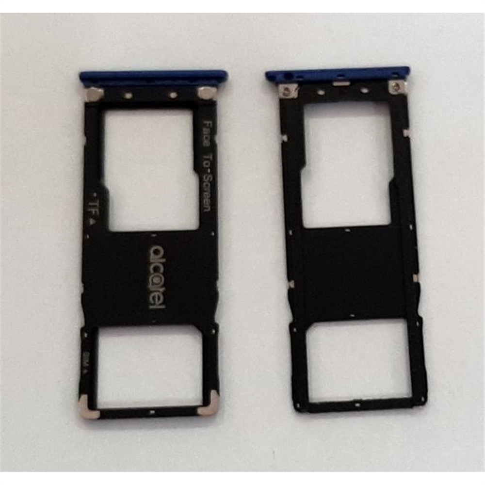 Soporte o bandeja single sim azul para Alcatel 3C 5026D calidad premium