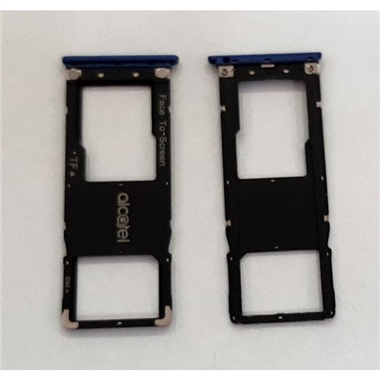 Soporte o bandeja single sim azul para Alcatel 3C 5026D calidad premium