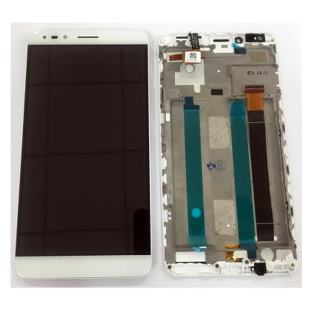 Alcatel Pop 4 4G 7070 OT7070 pantalla lcd + táctil blanco + marco premium