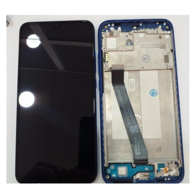 Xiaomi Redmi 7 pantalla lcd + tactil negro + marco azul oscuro premium redmi7 red rice 7 red rice7