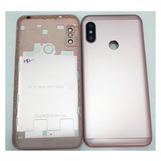 Xiaomi Redmi 6 Pro Midmi A2 Lite tapa trasera o tapa bateria rosa