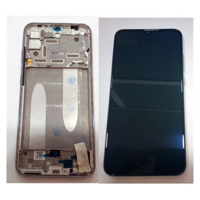 Xiaomi Mi A3 pantalla lcd + tactil negro + marco plata MZB7940EU Premium