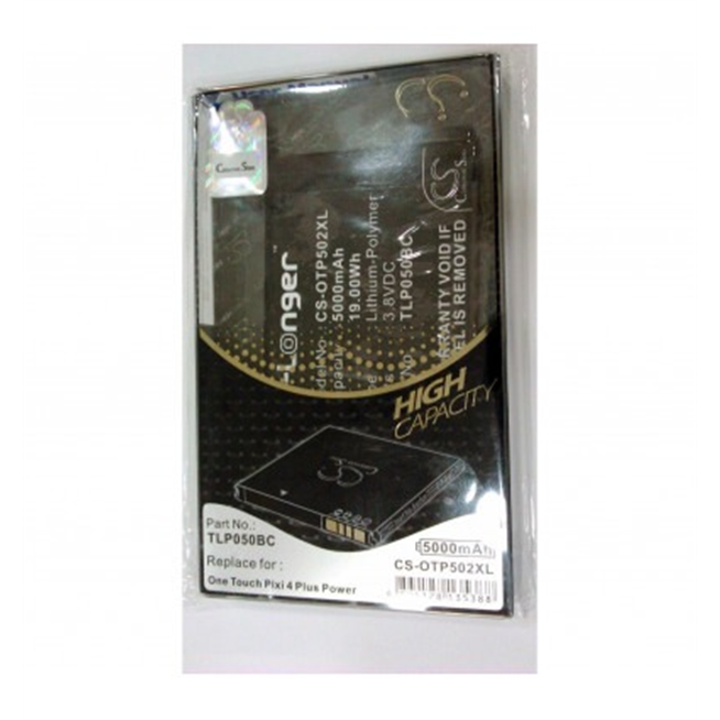 Batería compatible Alcatel 5023F PIXI 4 Plus Power TLp050BC 5000mAh presentación blister