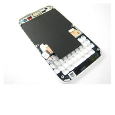 Blackberry Q5 001/111 Pantalla LCD+ Táctil blanco + Marco or