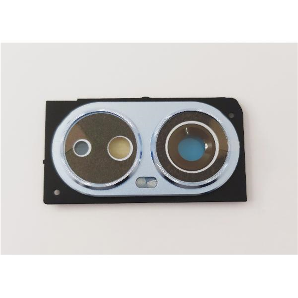 Lente de camara con marco azul para Blackview A200 Pro calidad premium
