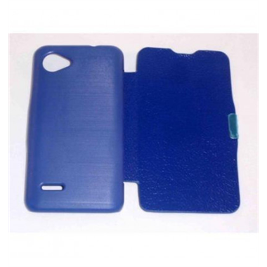 BQ Aquaris 5 Flip cover con iman carcasa Azul Oscuro