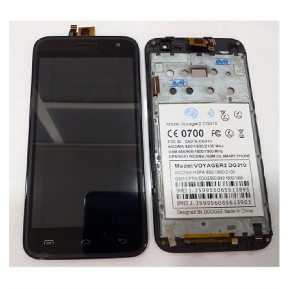 Doogee DG310 pantalla lcd + tactil negro + marco negro