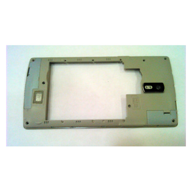 Carcasa central o marco plata para Doogee Kissme DG580 calidad premium