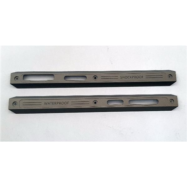 Set 2 embellecedores laterales gris para Doogee S58 Pro calidad premium