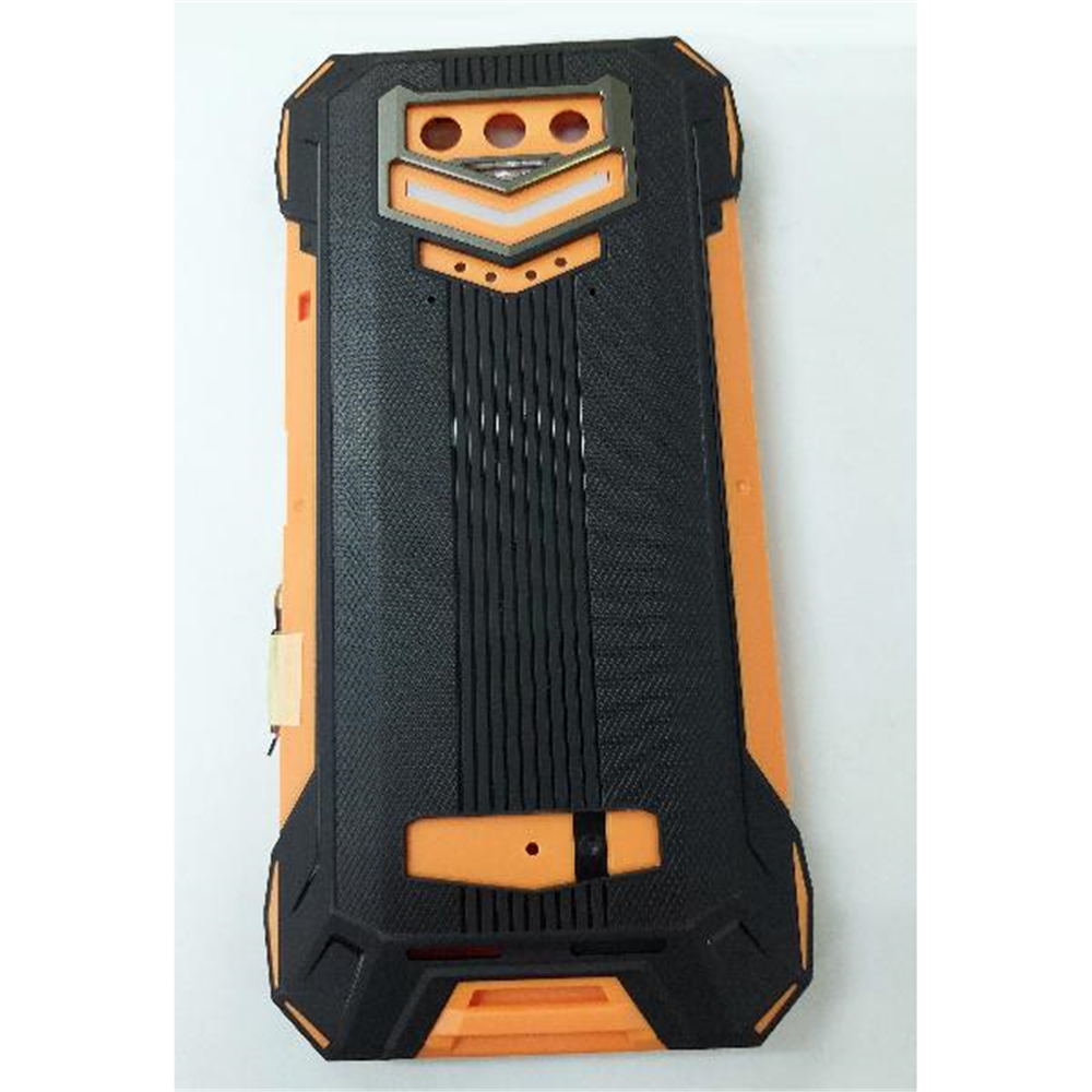 Carcasa trasera o tapa trasera negra naranja para Doogee S89