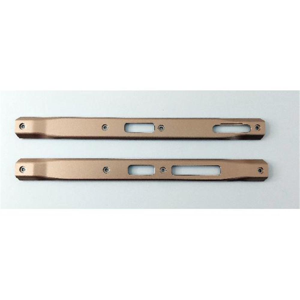 Set 2 embellecedores laterales dorados para Doogee V31 GT 5G calidad premium
