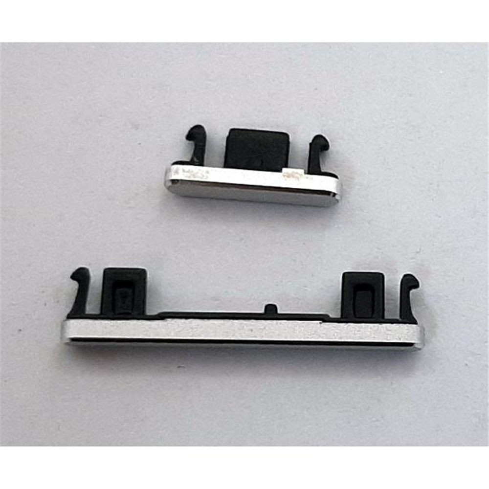 Set 2 botones platas para HTC Google Pixel 2 calidad premium