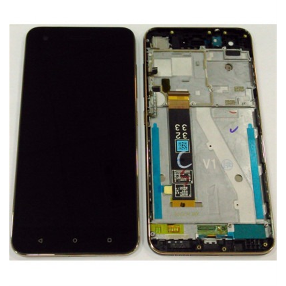 HTC Desire 10 Pro pantalla lcd + tactil negro + marco azul premium