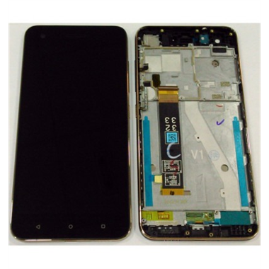 HTC Desire 10 Pro pantalla lcd + tactil negro + marco azul premium