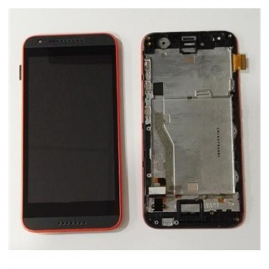 HTC Desire 620 pantalla tactil + LCD + marco rojo premium