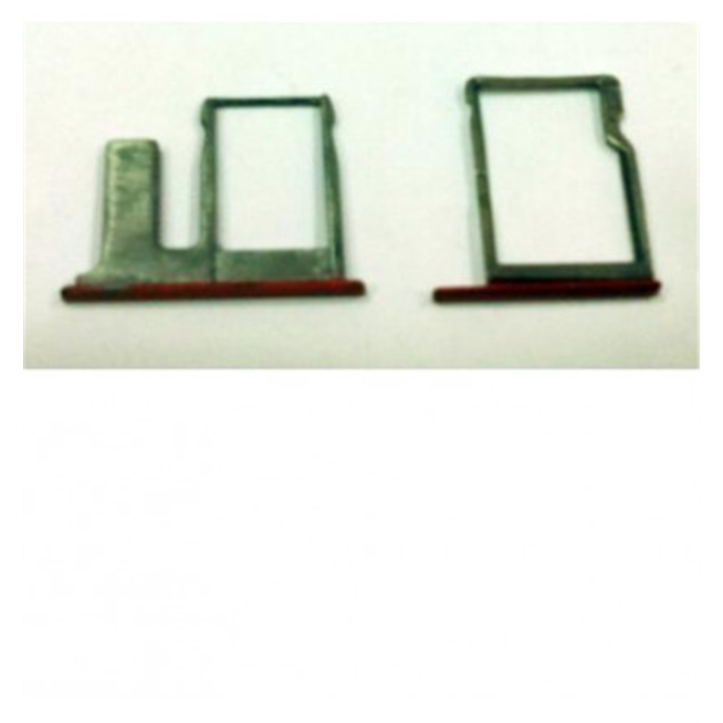 Htc one E8 set 2 piezas soporte sim y memoria rojo