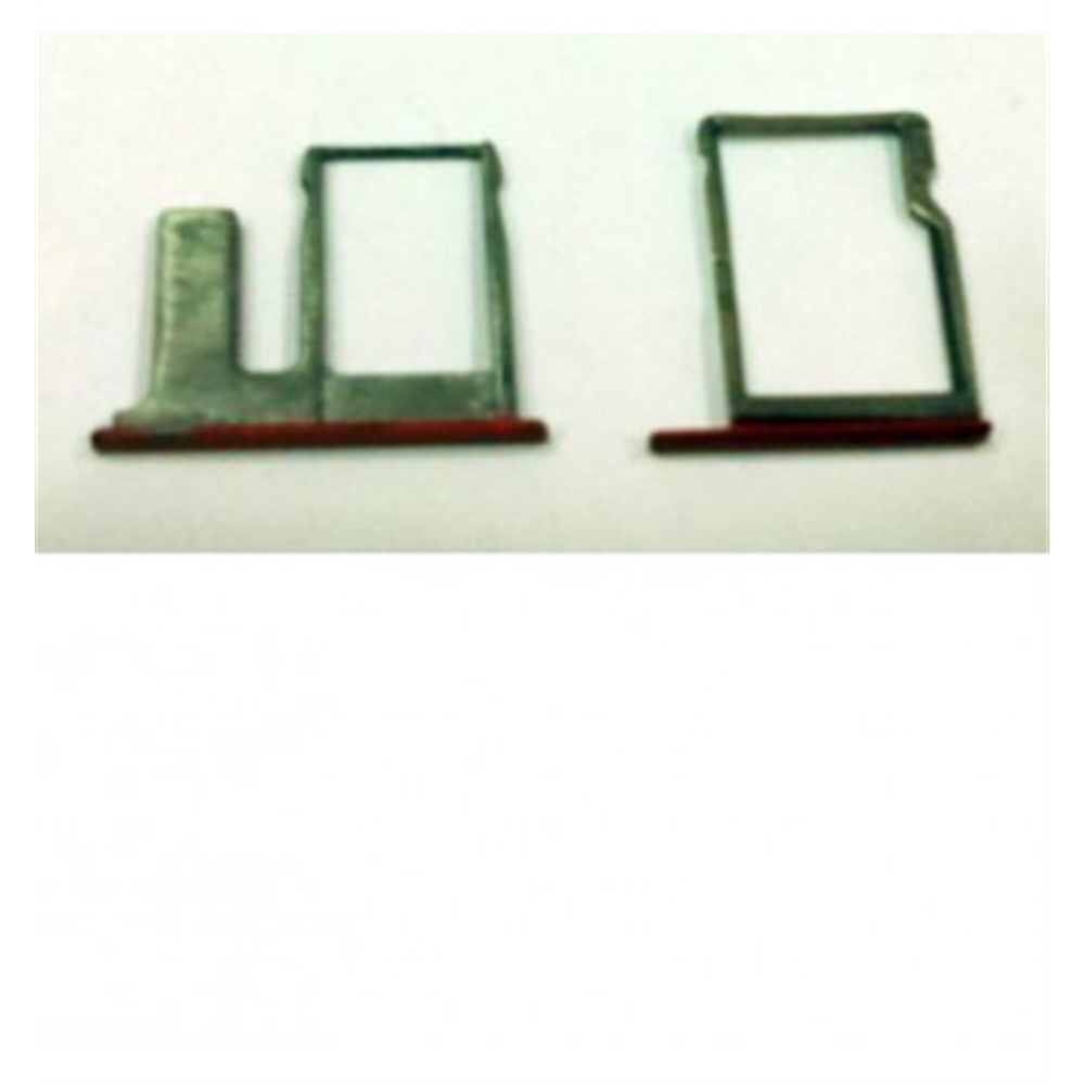 Htc one E8 set 2 piezas soporte sim y memoria rojo