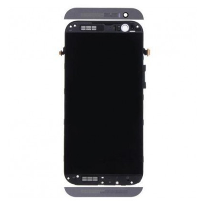 Htc One E8 pantalla lcd + táctil negro + marco negro premium