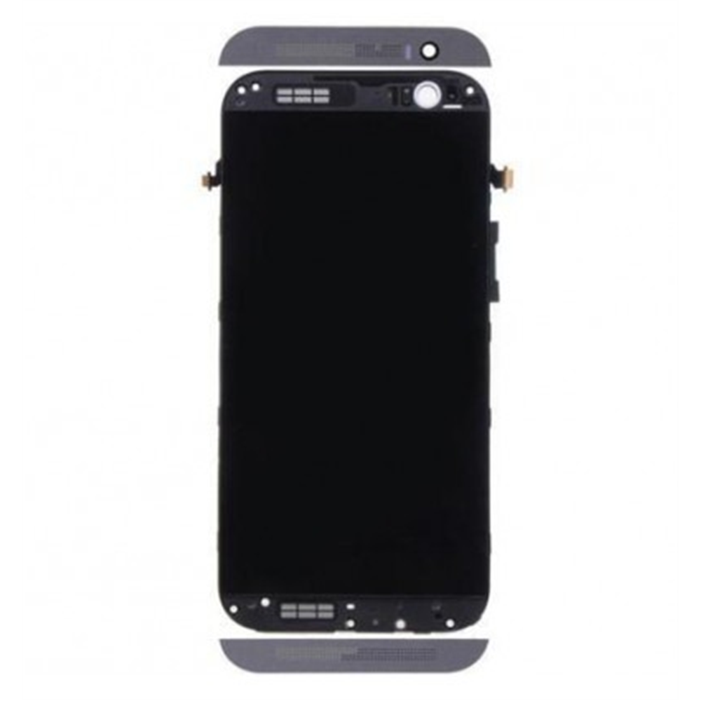 Htc One E8 pantalla lcd + táctil negro + marco negro premium