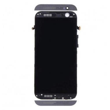 Htc One E8 pantalla lcd + táctil negro + marco negro premium