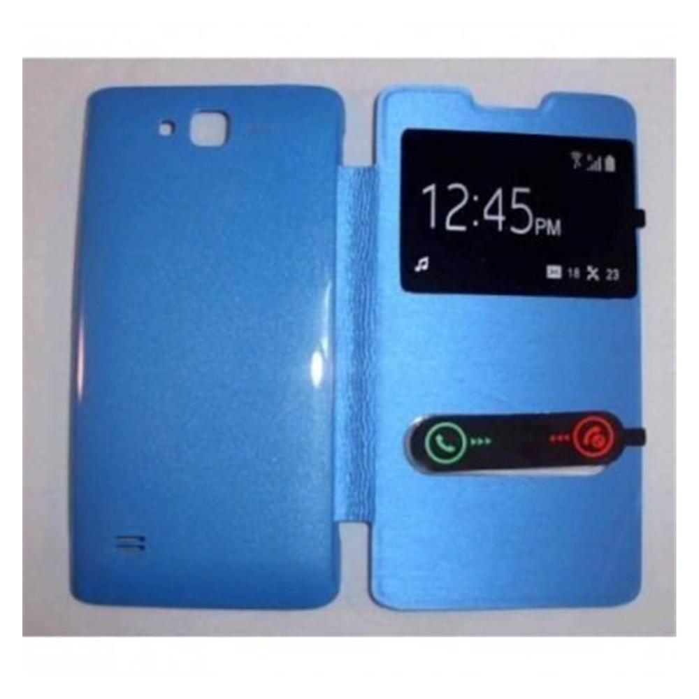 Funda Inteligente S-VIEW Cover azul celeste Huawei Ascend c8816