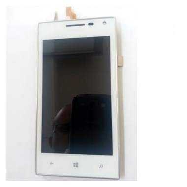 Huawei Ascend W1 Pantalla lcd + Táctil blanco + marco premium