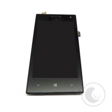 Huawei Ascend W1 Pantalla lcd + Táctil negro + marco premium