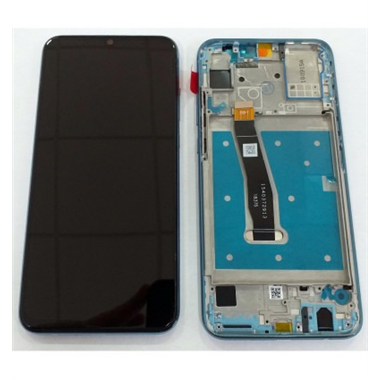 Huawei Honor 10 Lite pantalla lcd + tactil negro + marco azul claro premium