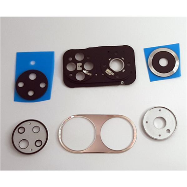 Set cubierta camara mas cristal plata para Huawei Honor 50 5G calidad premium