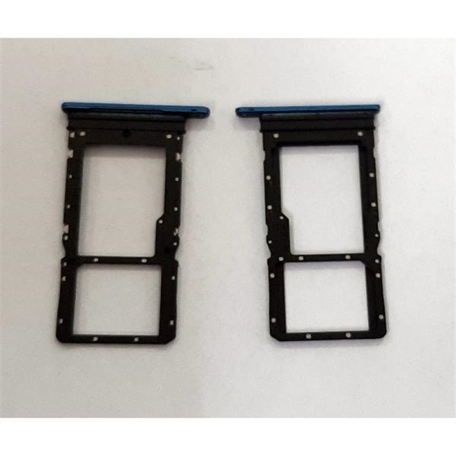 Soporte o bandeja dual sim azul para Huawei Honor X7 calidad premium
