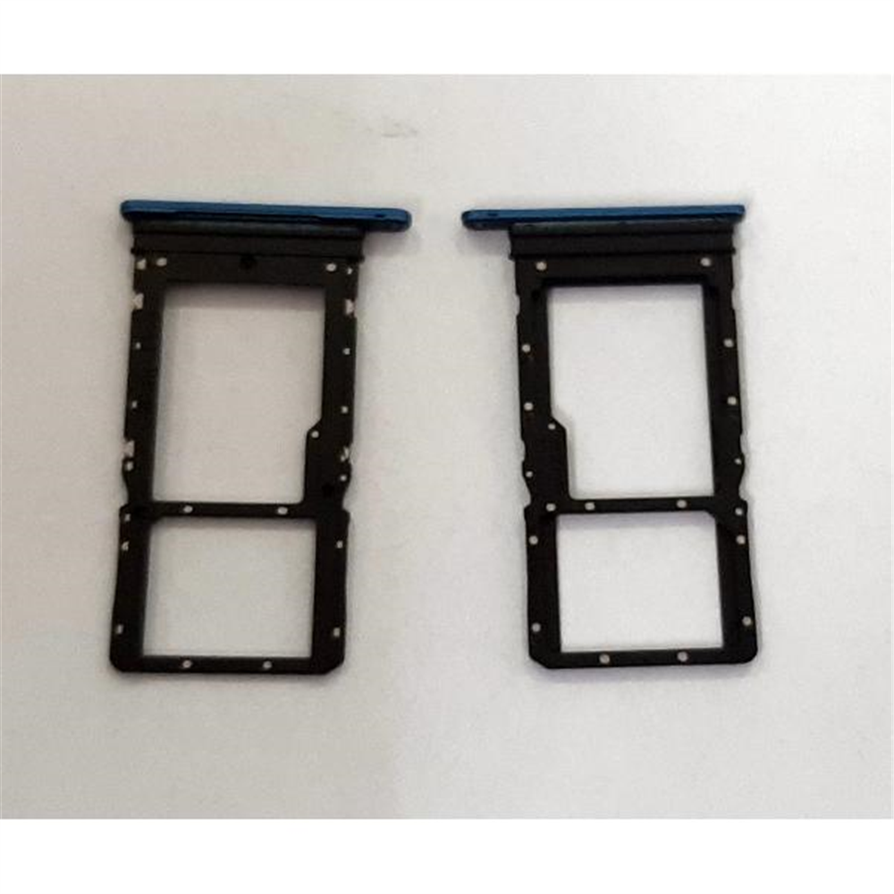 Soporte o bandeja dual sim azul para Huawei Honor X7 calidad premium