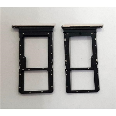 Soporte o bandeja dual sim dorada para Huawei Honor X7 calidad premium