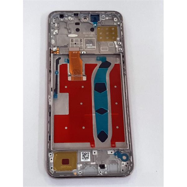 Pantalla lcd para Huawei Honor X8mas tactil negro mas marco rosa calidad premium