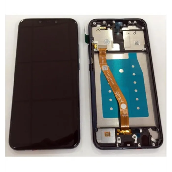 Huawei Mate 20 Lite pantalla lcd + tactil negro + marco azul premium