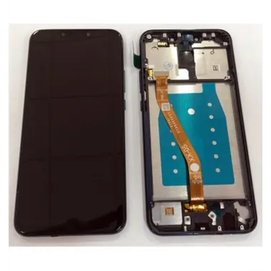 Huawei Mate 20 Lite pantalla lcd + tactil negro + marco azul premium
