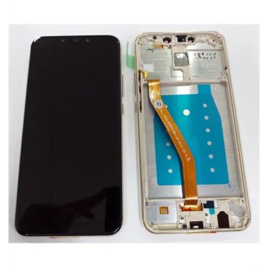 Huawei Mate 20 Lite pantalla lcd + tactil negro + marco dorado premium