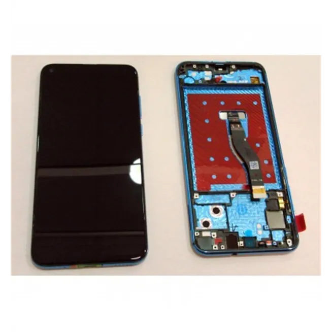 Huawei Nova 4 pantalla lcd + tactil negro + marco azul premium