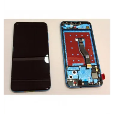Huawei Nova 4 pantalla lcd + tactil negro + marco azul premium