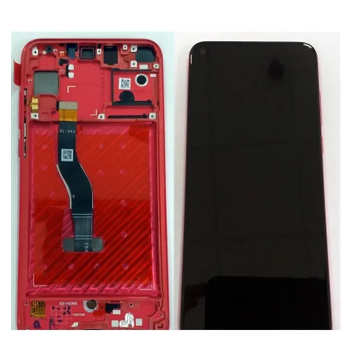 Huawei Nova 4 pantalla lcd + tactil negro + marco rojo premium