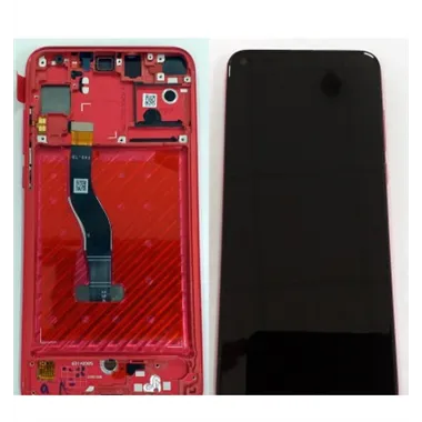 Huawei Nova 4 pantalla lcd + tactil negro + marco rojo premium