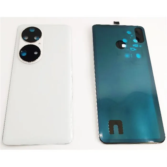 Tapa trasera o tapa bateria blanca para Huawei P50 Pro mas cristal camara