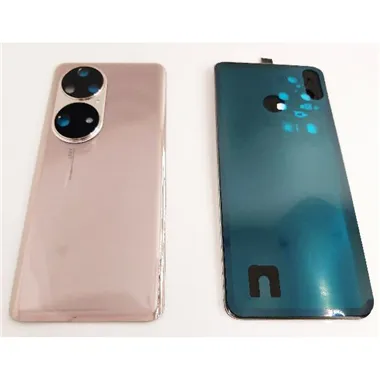 Tapa trasera o tapa bateria dorada para Huawei P50 Pro mas cristal camara