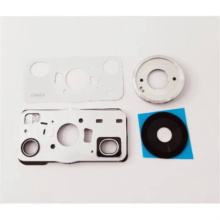 Lente de camara para Huawei P60 Pro con marco blanco calidad premium