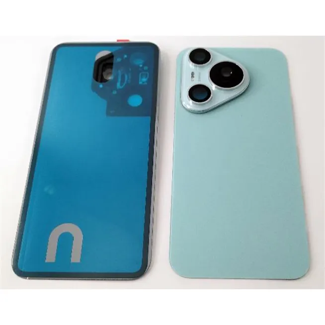 Tapa trasera o tapa bateria verde para Huawei Pura 70 con lente de camara