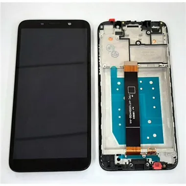 Pantalla lcd para Huawei Y5P mas tactil negro mas marco negro calidad premium