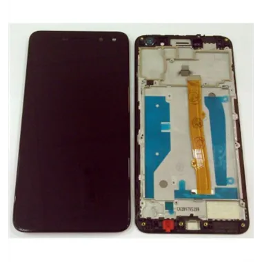 Huawei Y6 2017 pantalla lcd + tactil negro + marco premium