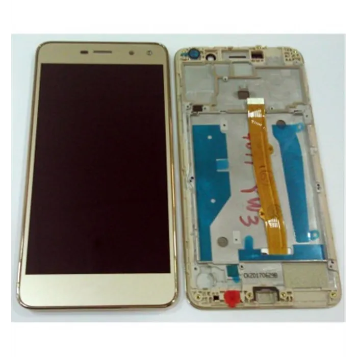 Huawei Y6 2017 pantalla lcd + tactil dorado + marco premium