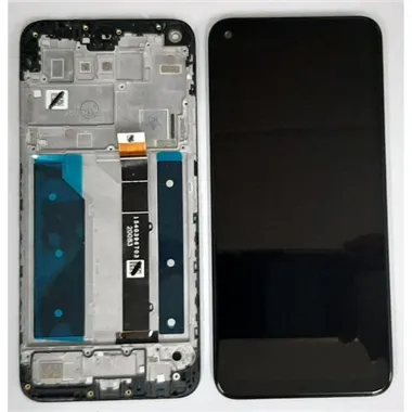 Pantalla lcd para LG Q61 mas tactil negro mas marco negro calidad premium